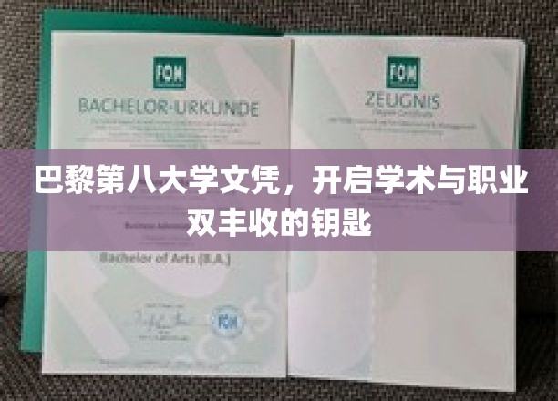 巴黎八大学士荣耀，解锁学术与职场双重成就之门