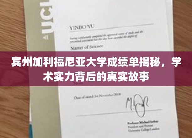 宾州加利福尼亚大学成绩单揭秘，学术实力背后的真实故事