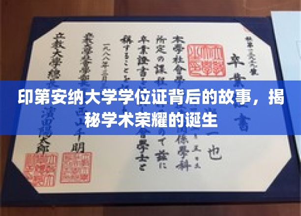 探寻印第安纳大学学位证的传奇历程，荣耀背后的秘密揭秘