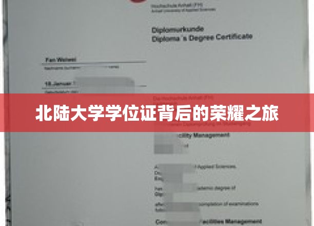 北陆大学学位证背后的荣耀征程