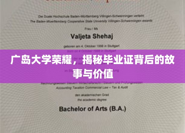 广岛大学荣耀，揭秘毕业证背后的故事与价值