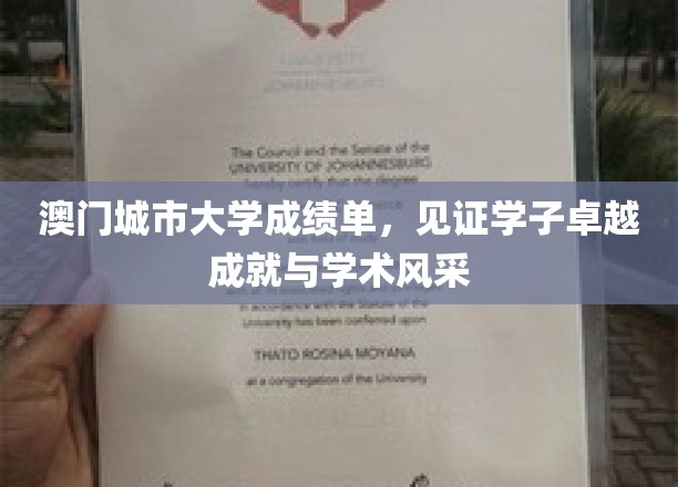 澳门城市大学学子风采录，卓越成就背后的成绩单传奇