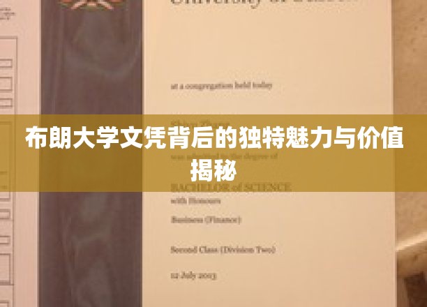 布朗大学文凭背后的独特魅力与价值揭秘