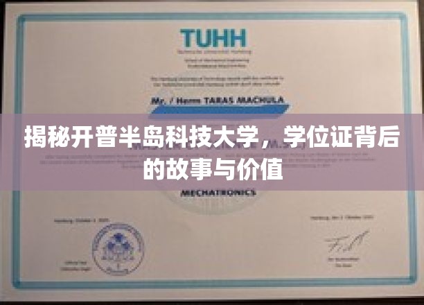 解码开普半岛科技大学，学位证背后的传奇与价值揭秘