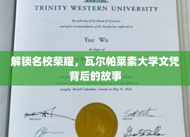 探寻瓦尔帕莱索大学辉煌文凭背后的传奇旅程