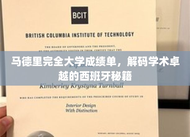 马德里完全大学成绩单揭秘，探寻西班牙学术精英的成长之道