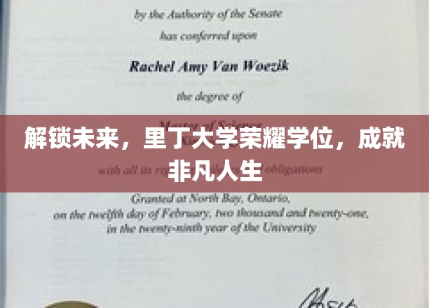里丁大学荣耀学位，引领学子踏上非凡人生征程