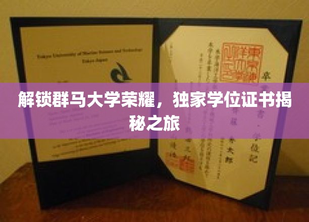 群马大学学位之谜，揭秘独家证书背后的荣耀之路
