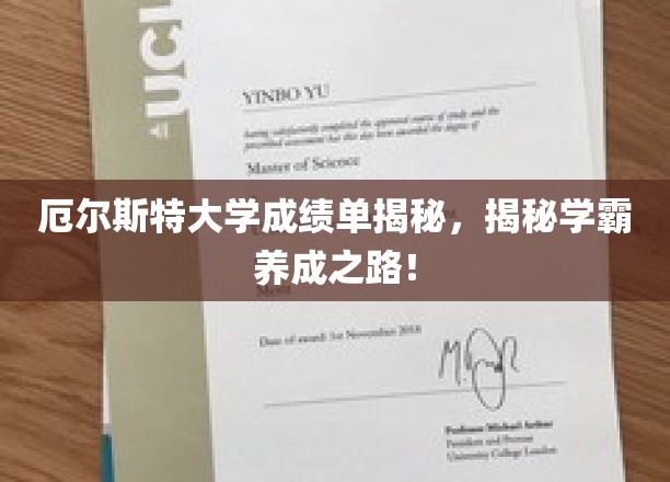 解锁学霸奥秘，厄尔斯特大学成绩单背后的学霸养成攻略！