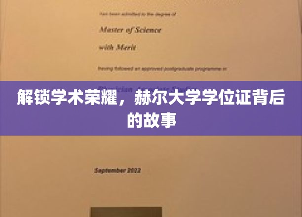 解锁学术荣耀，赫尔大学学位证背后的故事