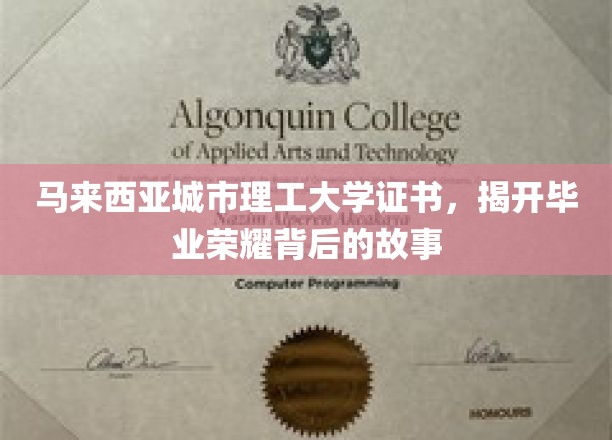 马来西亚城市理工大学证书，揭开毕业荣耀背后的故事