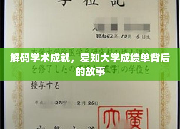 解码学术成就，爱知大学成绩单背后的故事