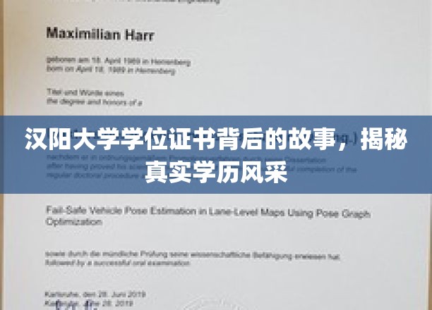 汉阳大学学位证书背后的故事，揭秘真实学历风采