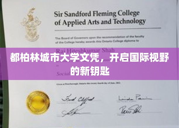 都柏林城市大学文凭，开启国际视野的新钥匙