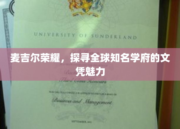 麦吉尔荣耀，探寻全球知名学府的文凭魅力