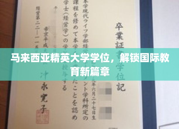 马大精英学位，开启全球教育新视野之旅