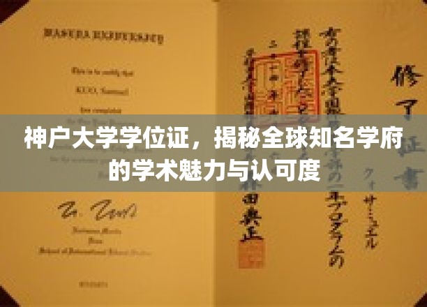 神户大学学位证背后的全球认可与学术传奇