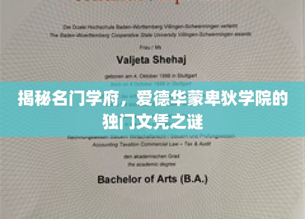 揭秘名门学府，爱德华·蒙克学院的独门文凭之谜