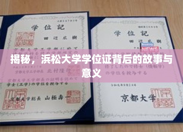 探寻浜松大学学位证背后的传奇与价值