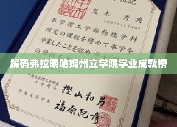 揭秘弗拉明哈姆州立学院学霸养成记