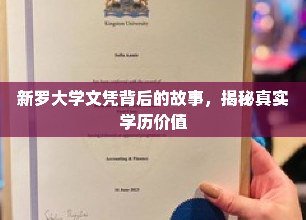 学历背后的秘密，新罗大学文凭的价值探秘