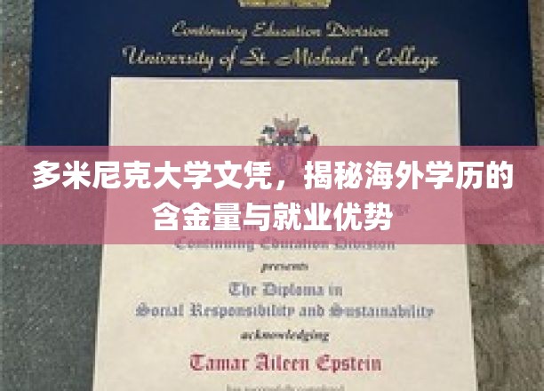 多米尼克大学学历揭秘，海外学历背后的含金量和就业新优势