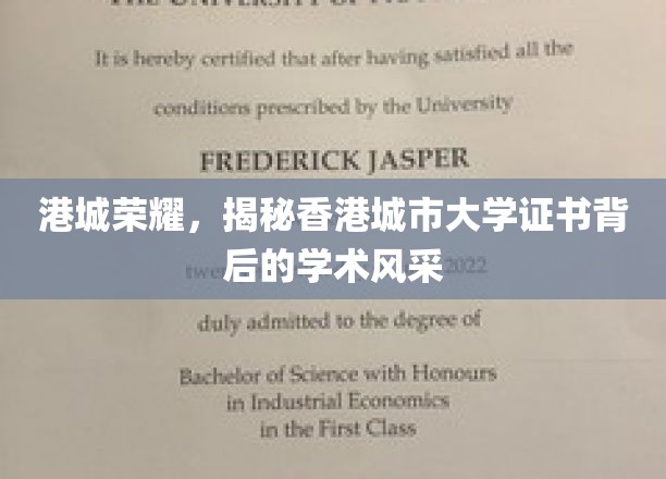 港大证书魅力探秘，香港城市大学学术实力一窥究竟