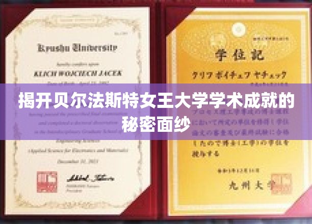 揭开贝尔法斯特女王大学学术成就的秘密面纱