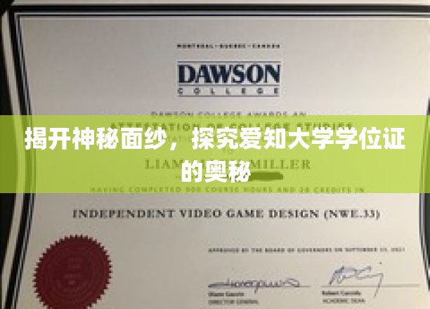 解码爱知大学学位证，一探究竟的学术凭证之旅
