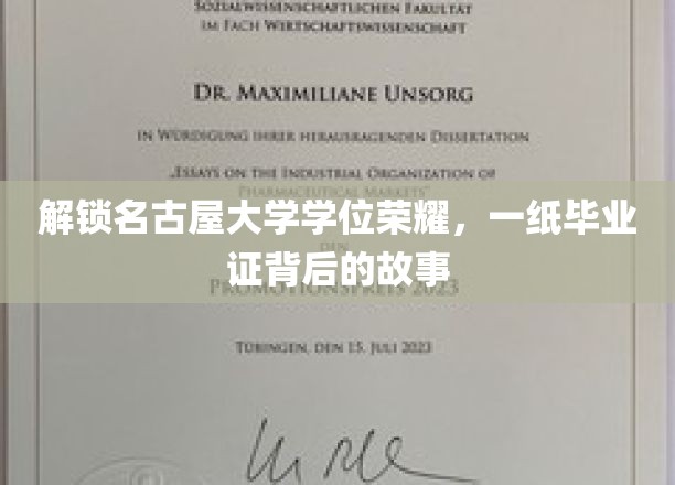 名古屋大学荣耀解码，揭秘毕业证书背后的奋斗轨迹