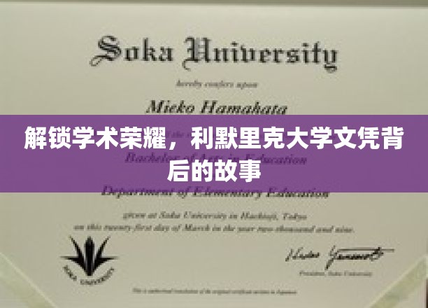 探索利默里克大学文凭背后的荣耀故事