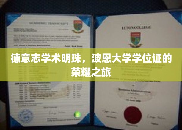 波恩大学学位证，德意志学术瑰宝的荣耀传承之旅