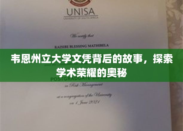 韦恩州立大学文凭背后的传奇，揭开学术辉煌的神秘面纱