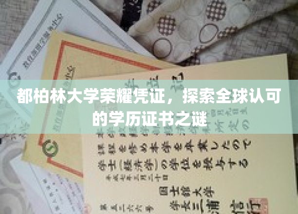 都柏林大学荣耀凭证，揭秘全球认可的学历证书之谜