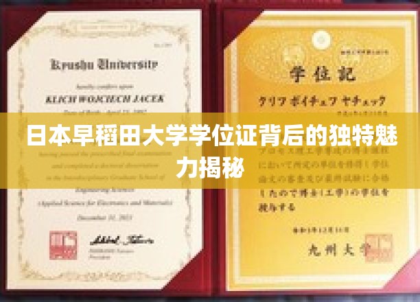 探索日本早稻田大学学位证的神秘魅力，一纸文凭背后的传奇故事