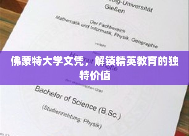 佛蒙特大学文凭，开启精英教育新视野的钥匙
