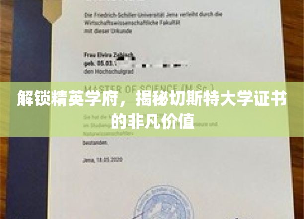 探寻精英殿堂，揭秘切斯特大学证书的耀眼魅力