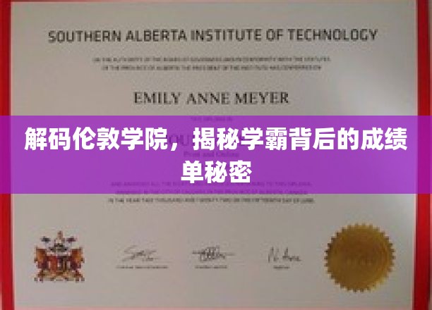 解码伦敦学院，揭秘学霸背后的成绩单秘密