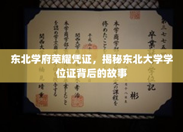 东北名校荣光凭证，揭秘东大学位证的传奇溯源