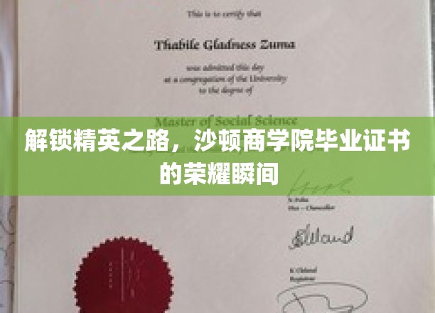 沙顿精英梦工厂，毕业证书见证非凡荣耀时刻