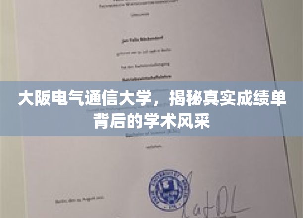 大阪电气通信大学，揭秘真实成绩单背后的学术风采