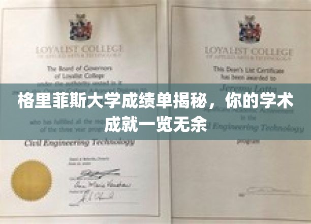 格里菲斯大学成绩单大揭秘，一窥学子学术成就全貌