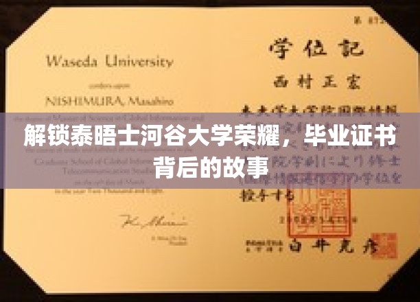 解锁泰晤士河谷大学荣耀，毕业证书背后的故事
