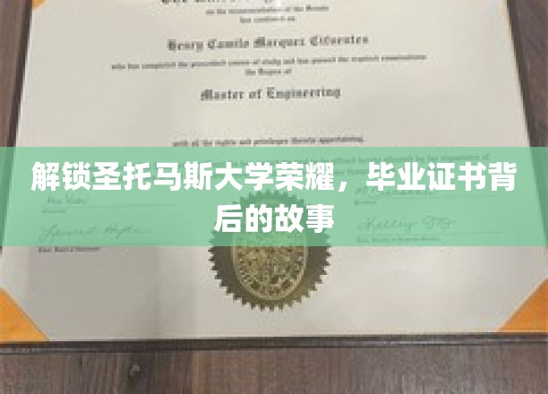 解锁圣托马斯大学荣耀，探寻毕业证书背后的故事