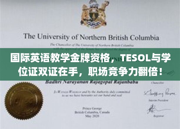 掌握国际英语教学双金标准，学位证书加持，职场晋升加速！