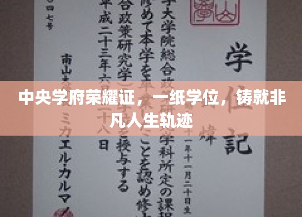 学位荣耀映中央，人生非凡路启航