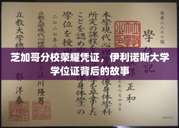 伊利诺斯大学荣耀时刻，揭秘芝加哥分校学位证的传奇历程