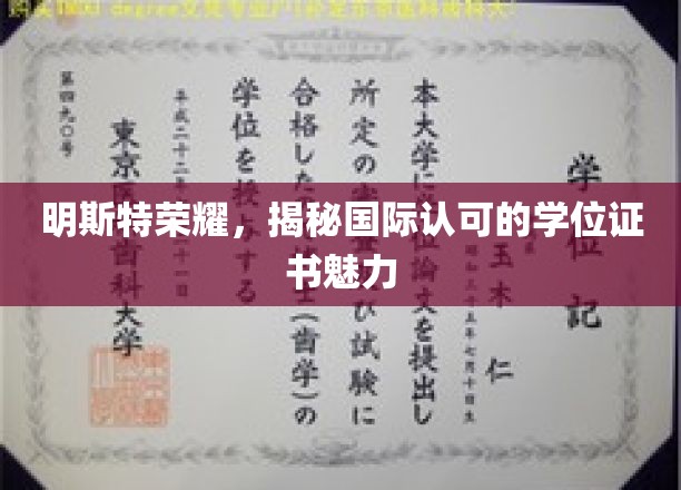 明斯特荣耀，揭秘国际认可的学位证书魅力