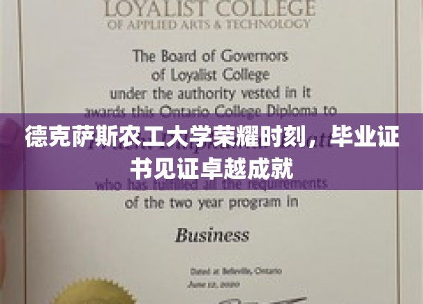 德克萨斯农工大学荣耀时刻，毕业证书见证卓越成就
