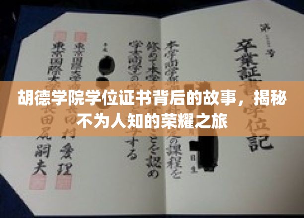胡德学院荣耀足迹，学位证书背后的传奇历程